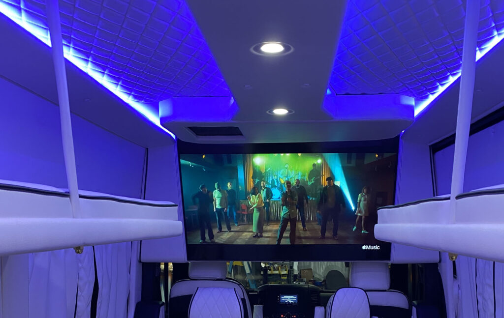 RV Party Van Interior Accent Lighting TV