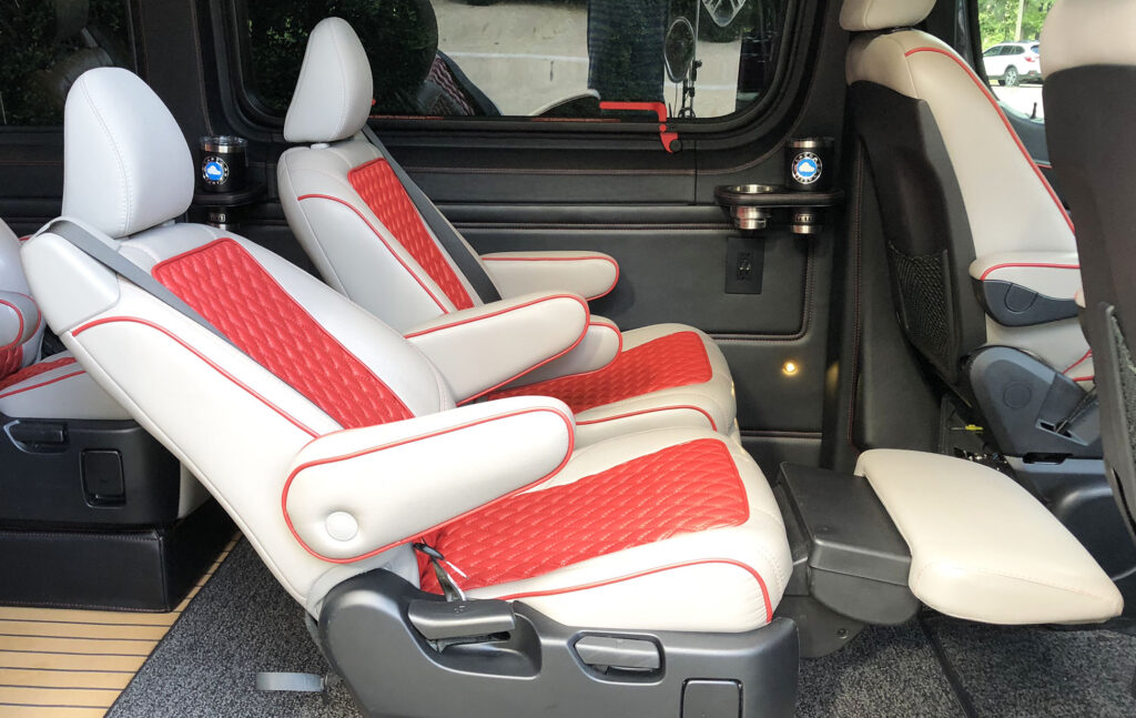 Golf Touring Van Reclining Captain's Chairs