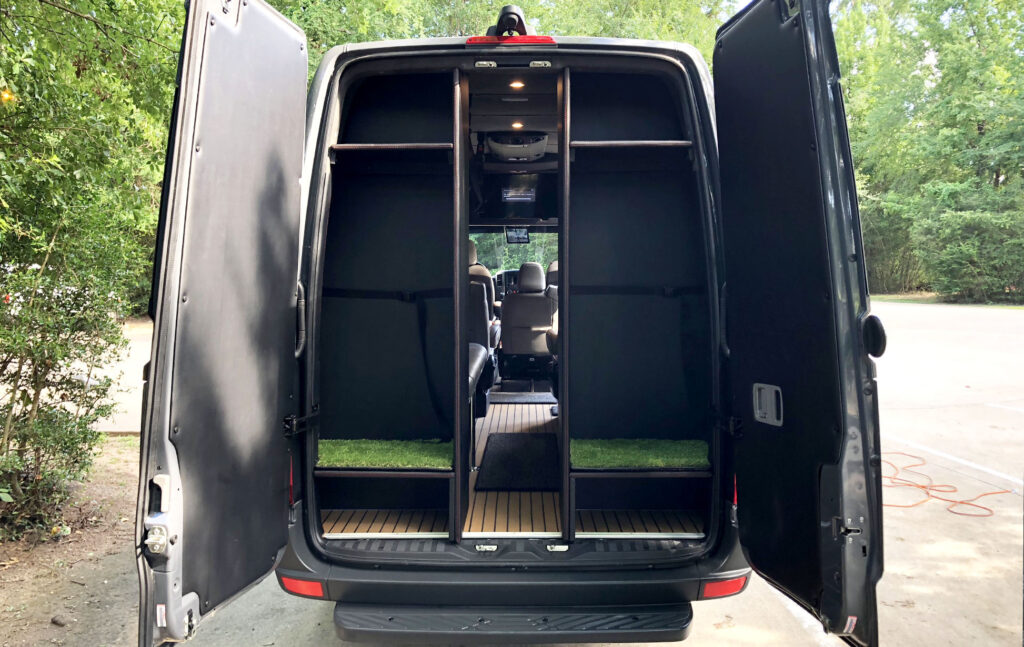 Golf Touring Van Custom Sports Closet