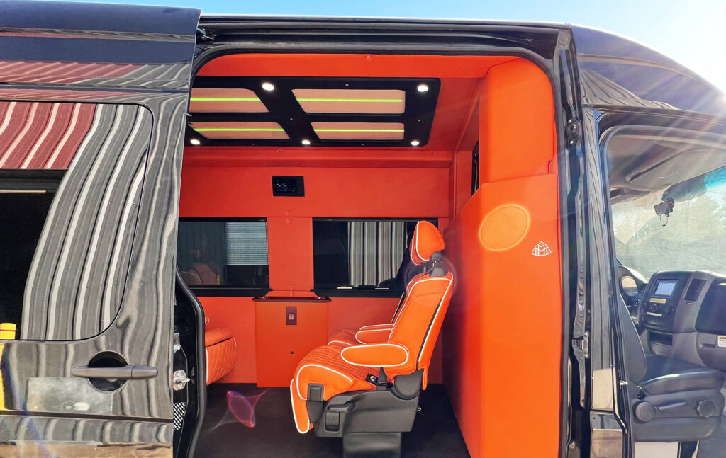 Pro Musician's Party Van Outside Interior