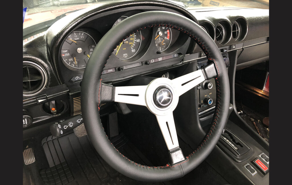 Custom Stitched Steering Wheel