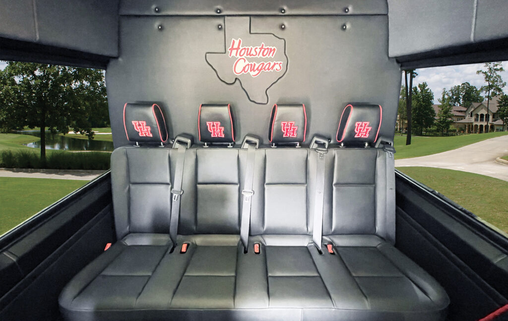 University of Houston Golf Conversion Custom Stitch Bench