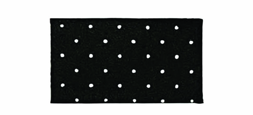 Suede Perforated Sand - Black Onyx