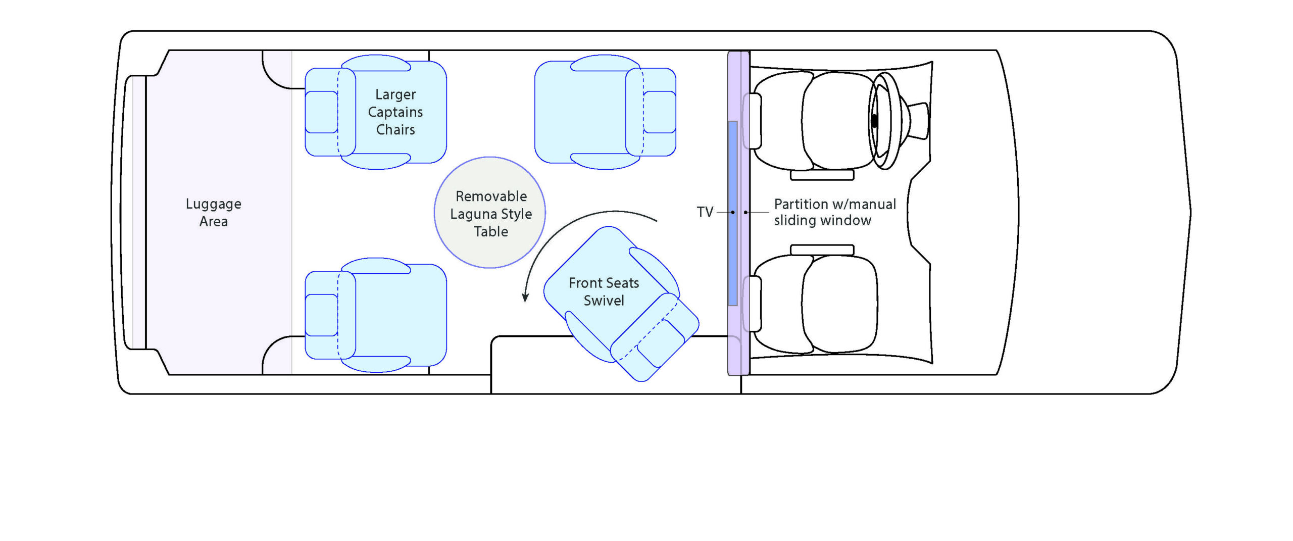 Floor Plans - Four Person Limo Transporter