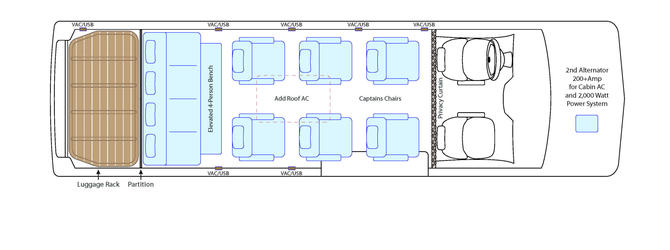 Floor Plan - JET 77 Luxury Transporter