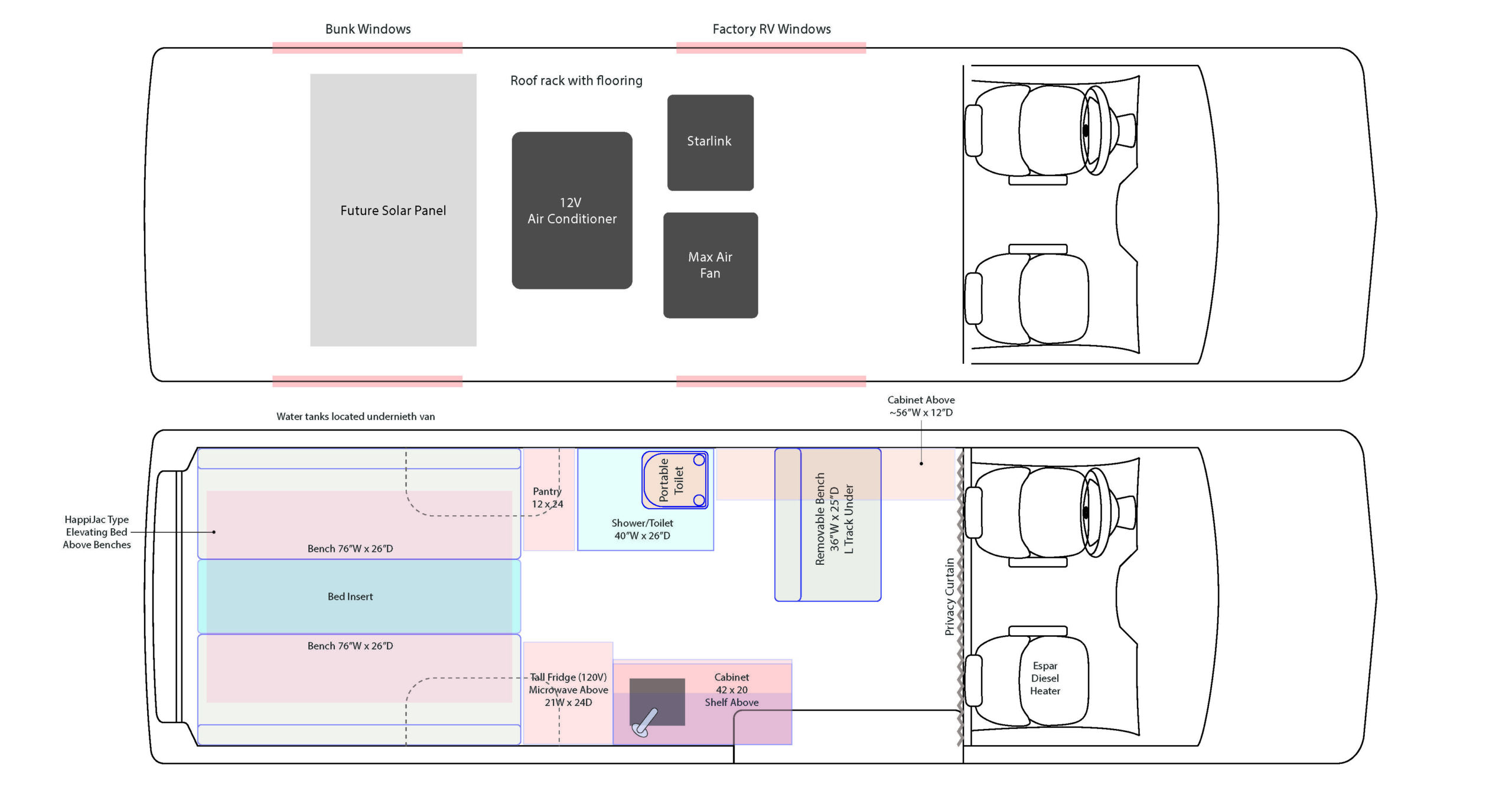 Floor Plan - Mountain Climber's Conversion