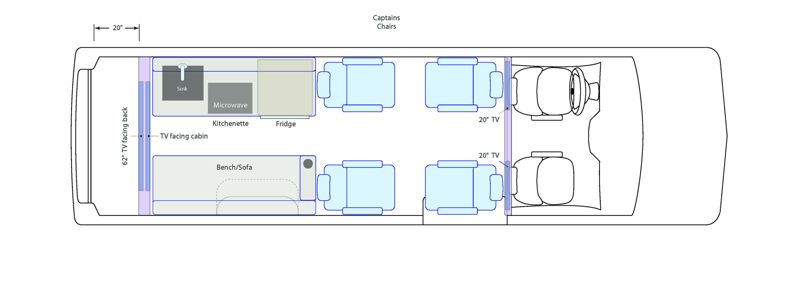 Floor Plan - RV Party Van