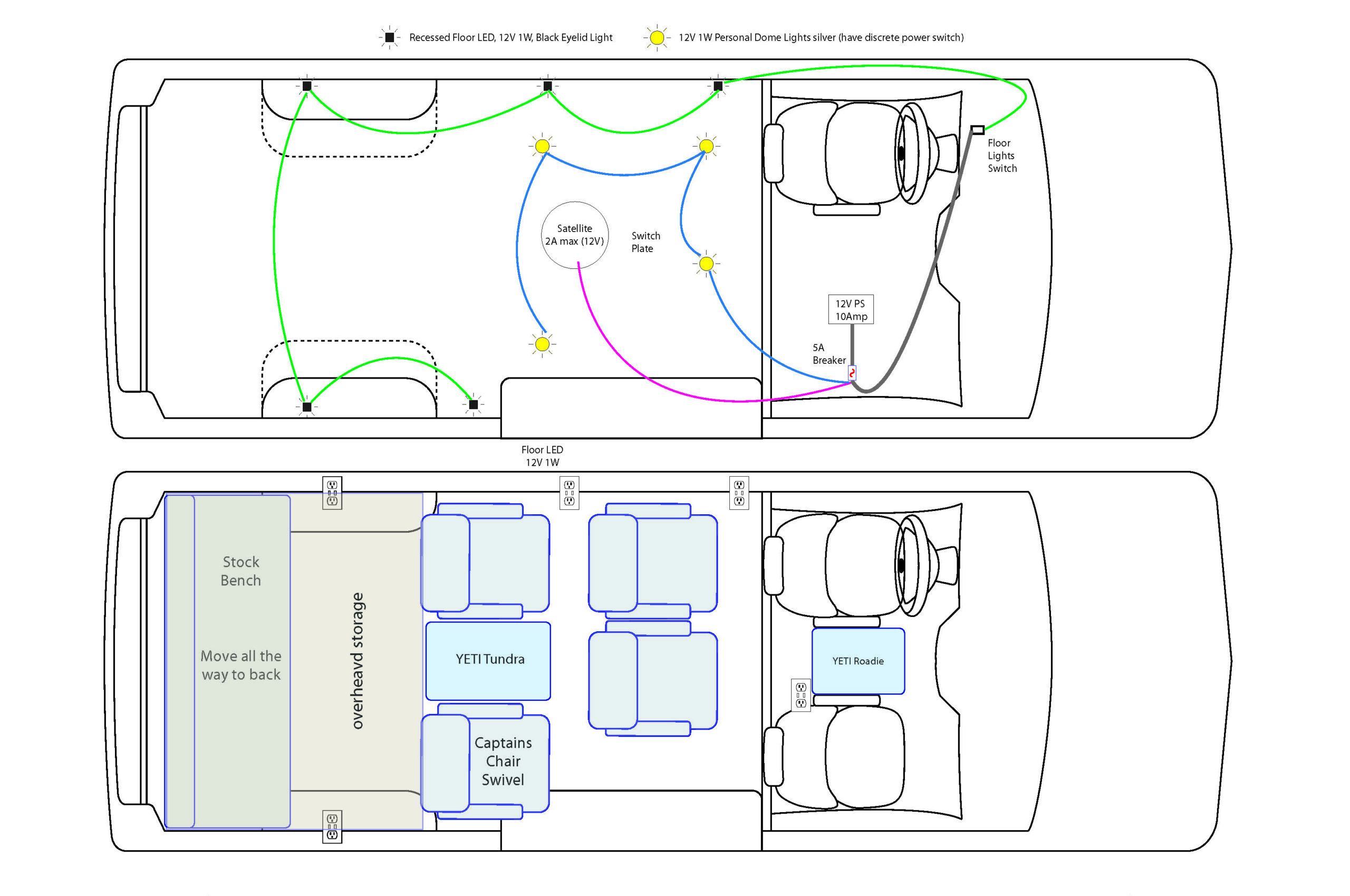 Floor Plan - Ten Person Family Van