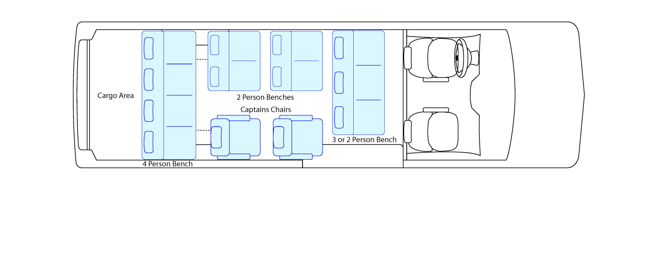 Floor Plan - Thirteen Passenger Transporter