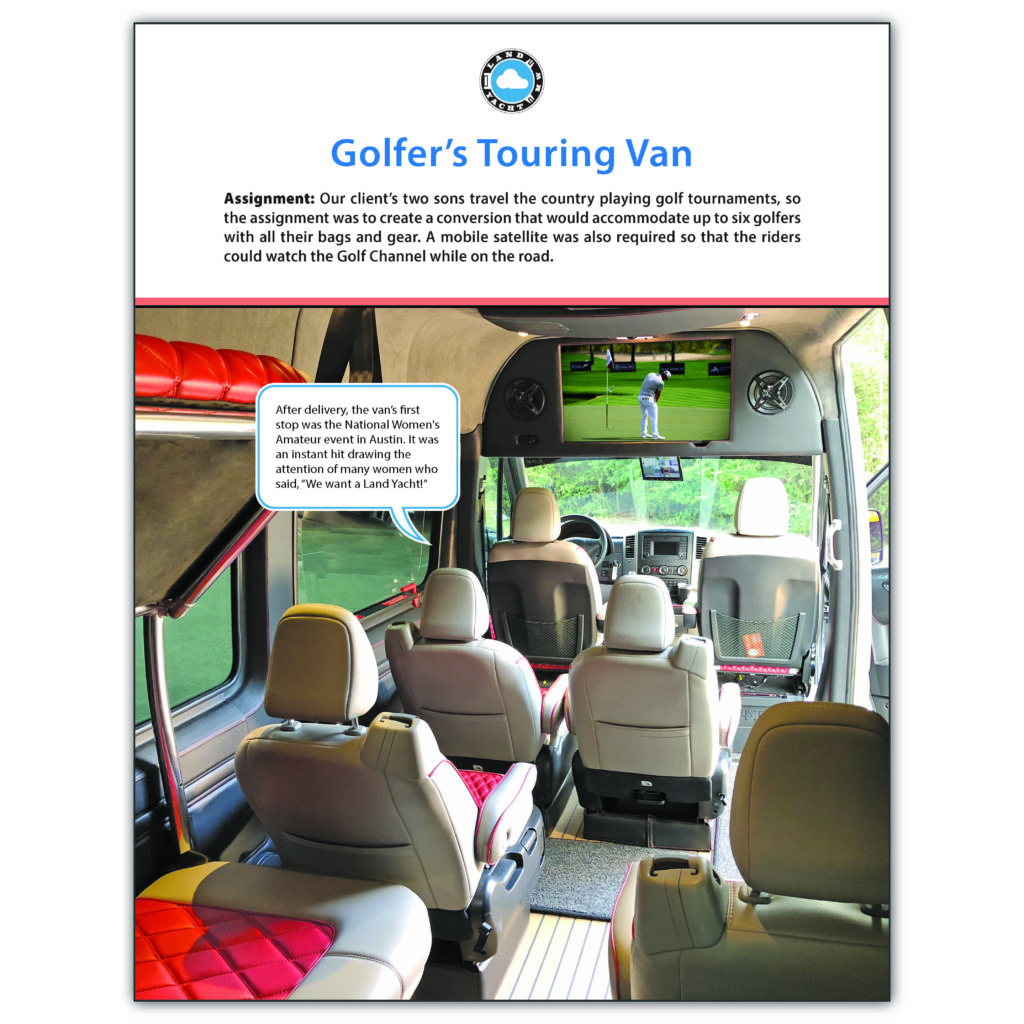 Golfer's Touring Van Catalog