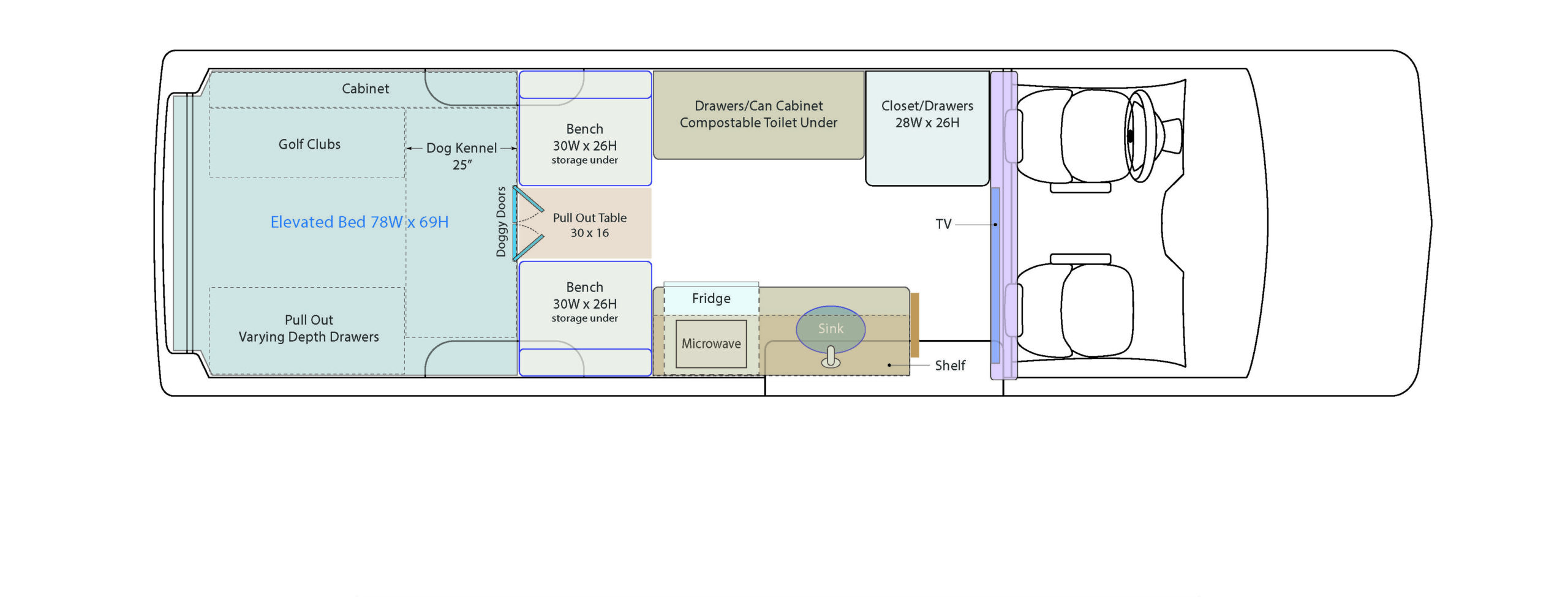 Floor Plan - Retiree's Family Travel Build