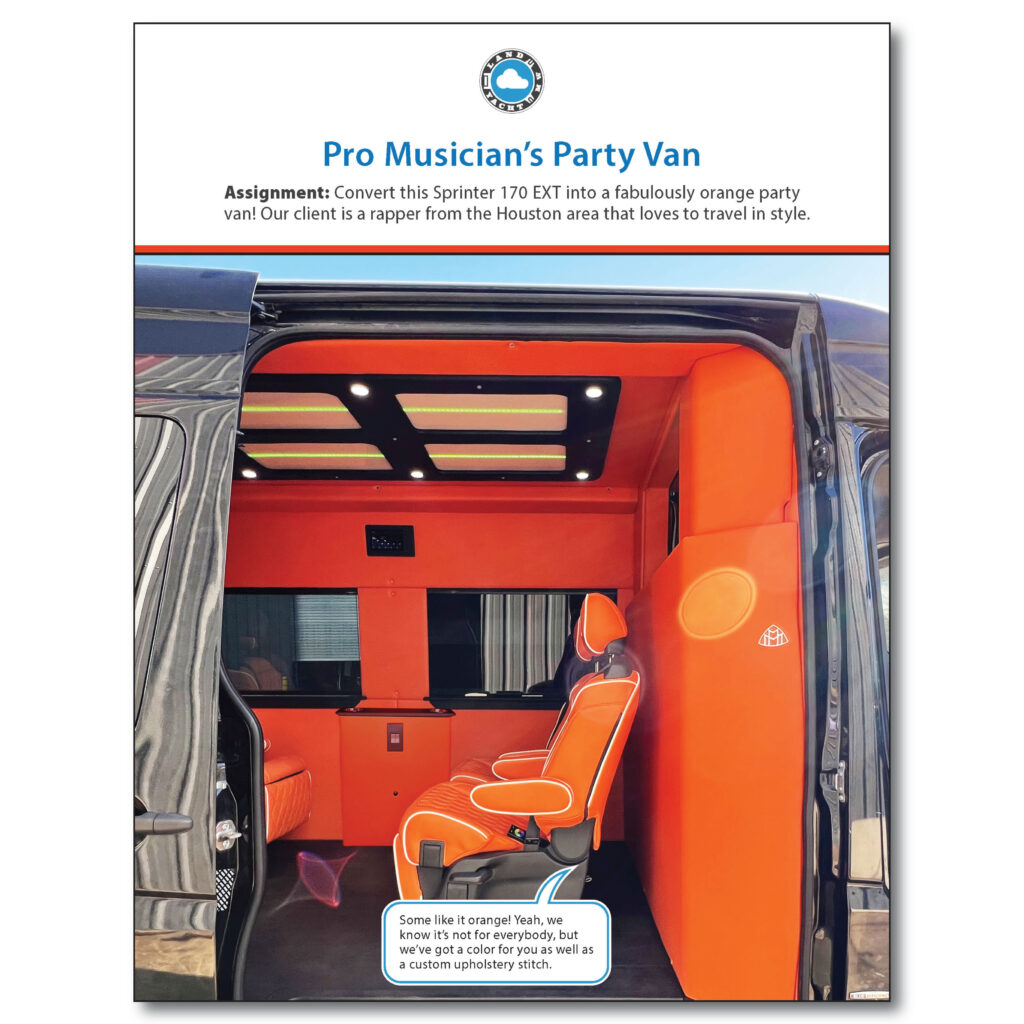 Pro Musician's Party Van Catalog