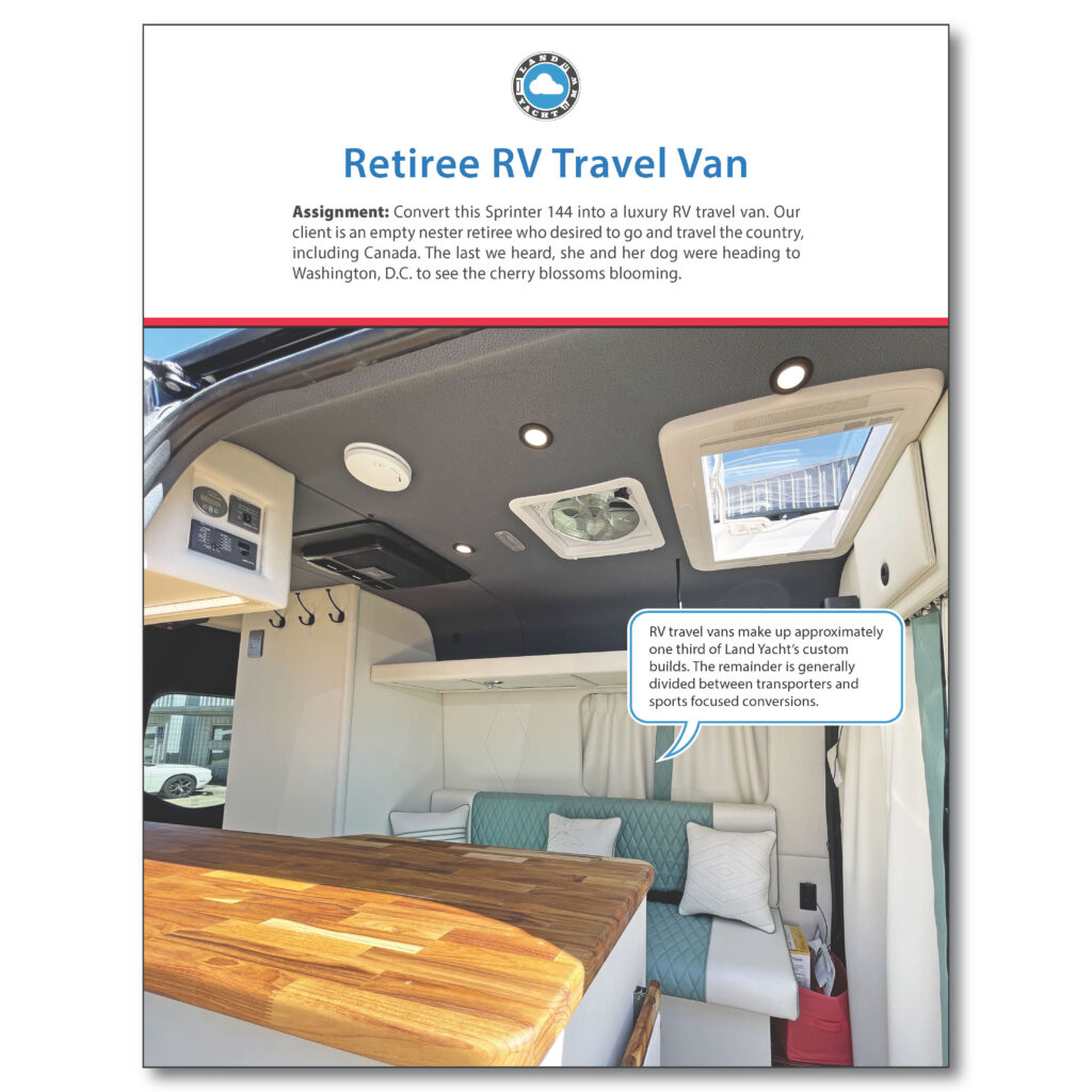 Retiree RV Travel Van Catalog